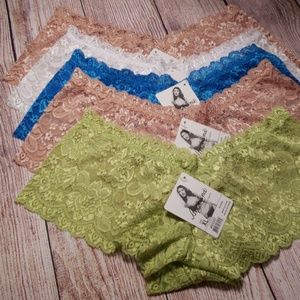 Set of 5 Boy shorts / cheeky style